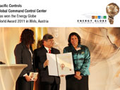 Pacific Controls Global Command Control Center has won the Energy Globe World Award 2011