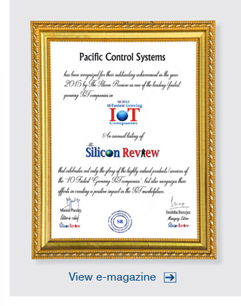 ‘The Silicon Review’ lists Pacific Controls among ‘Top 10 Fastest Growing IoT Companies in the World’